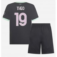 Fotbalové Dres AC Milan Theo Hernandez #19 Dětské Alternativní 2024-25 Krátký Rukáv (+ trenýrky)